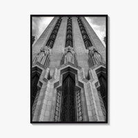 Tulsa Black and White Fine Art Photo Print, Boston Avenue Methodist Church