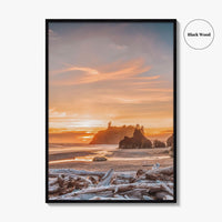 Olympic National Park Fine Art Photo Print, Ruby Beach, Washington Wall Art Poster