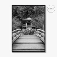 Kyoto Black and White Fine Art Photo Print, Daigoji Temple Japan Poster, Tokyo Poster