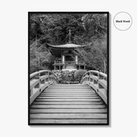 Kyoto Black and White Fine Art Photo Print, Daigoji Temple Japan Poster, Tokyo Poster