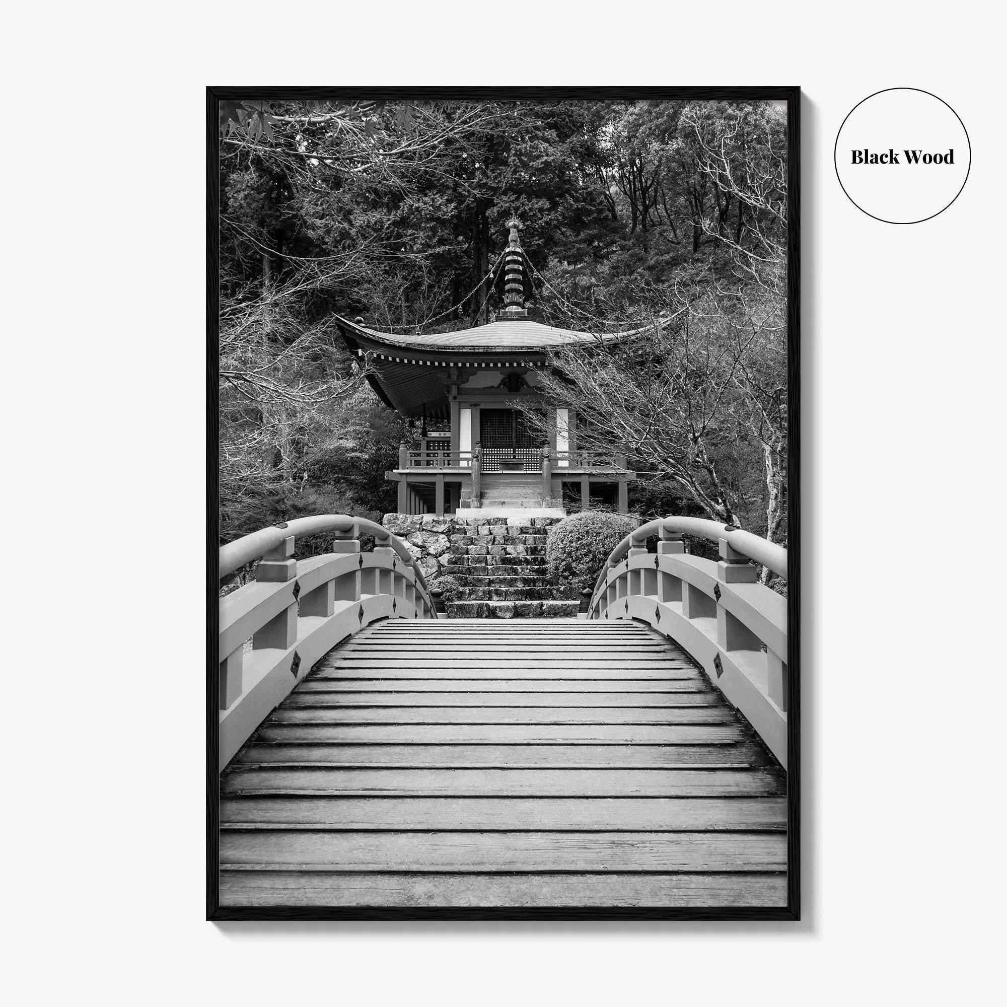Kyoto Black and White Fine Art Photo Print, Daigoji Temple Japan Poster, Tokyo Poster