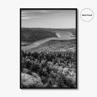 Lake George Black and White Fine Art Photo Print, Adirondacks, Upstate New York Poster