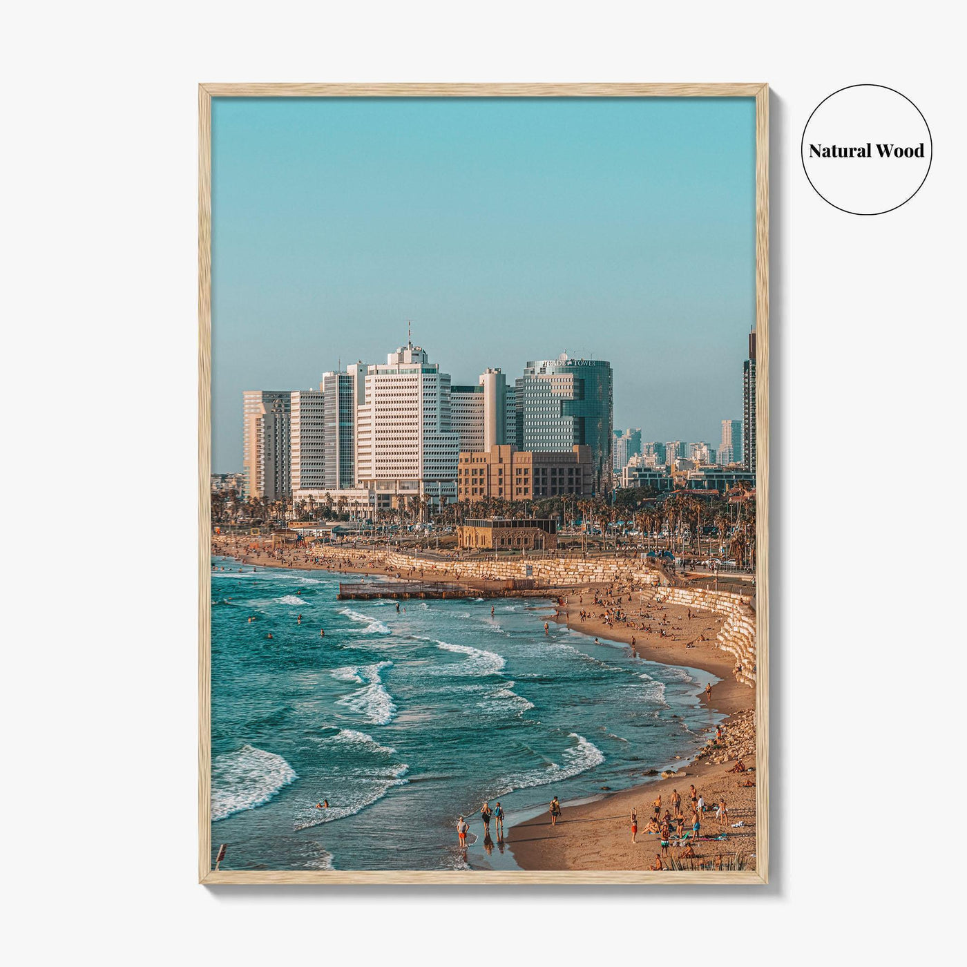 Tel Aviv Fine Art Photo Print, Israel Coastline Wall Decor Poster