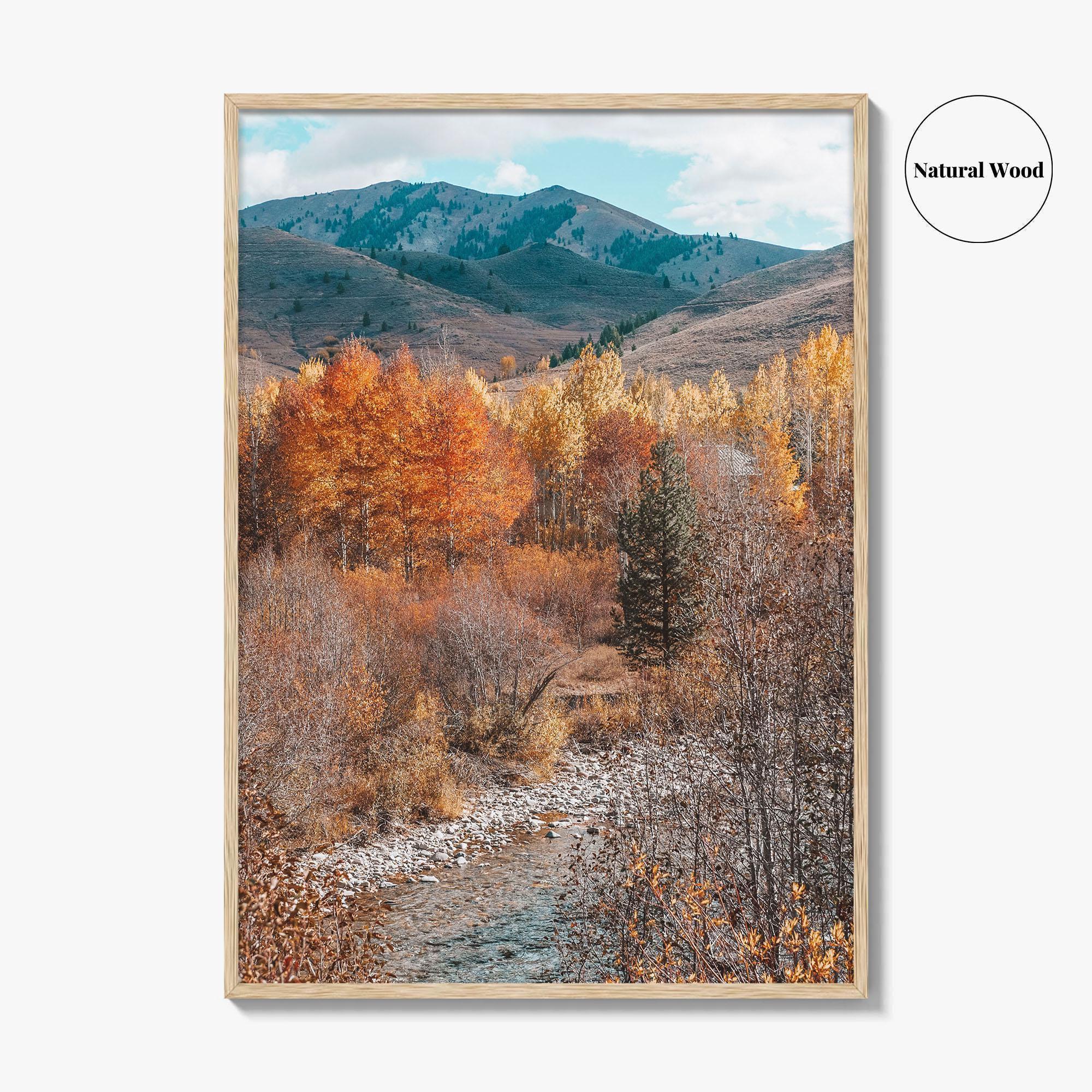 Sun Valley Fall Colors Fine Art Photo Print, Idaho Wall Poster, Ketchum USA