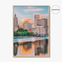 Providence Fine Art Photo Print, Rhode Island USA, Downtown Cityscape, Wall Decor Poster