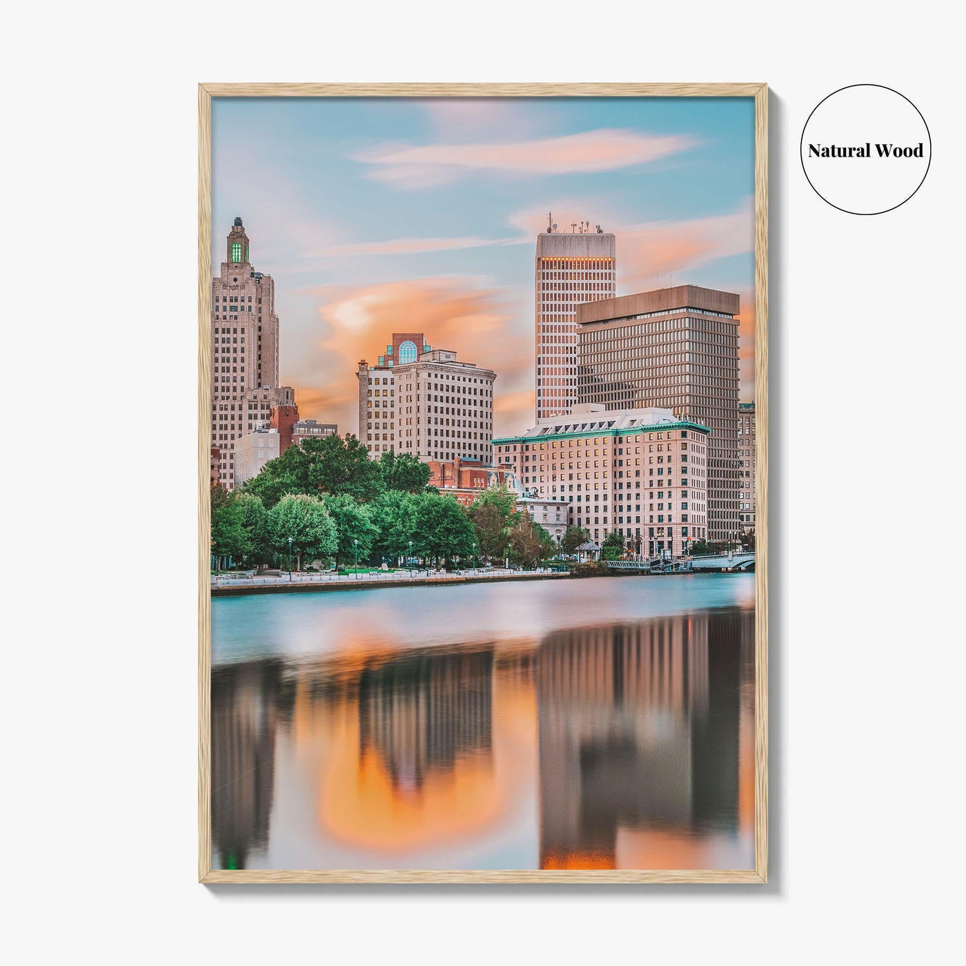 Providence Fine Art Photo Print, Rhode Island USA, Downtown Cityscape, Wall Decor Poster