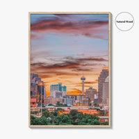 San Antonio Skyline Fine Art Photo Print, Texas USA Downtown Wall Decor Poster