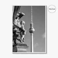 Berlin Black and White Fine Art Photo Print, Fernsehturm Alexanderplatz Germany Poster