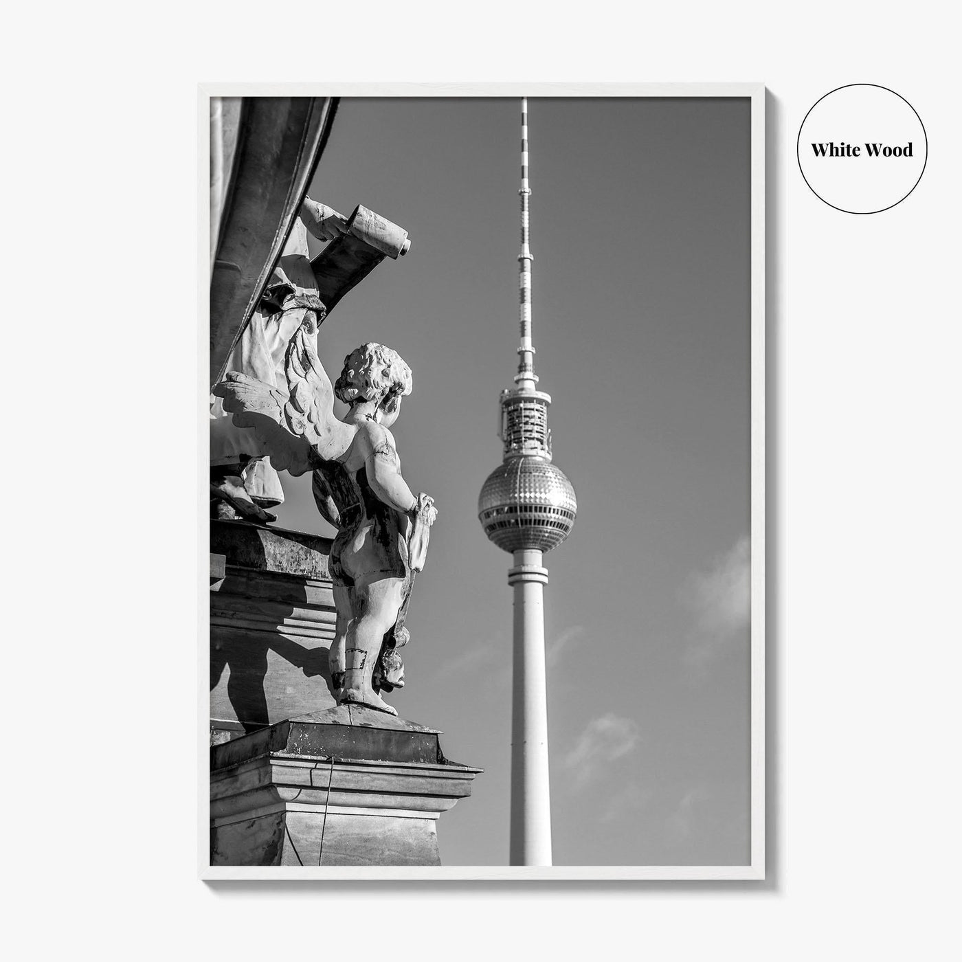 Berlin Black and White Fine Art Photo Print, Fernsehturm Alexanderplatz Germany Poster