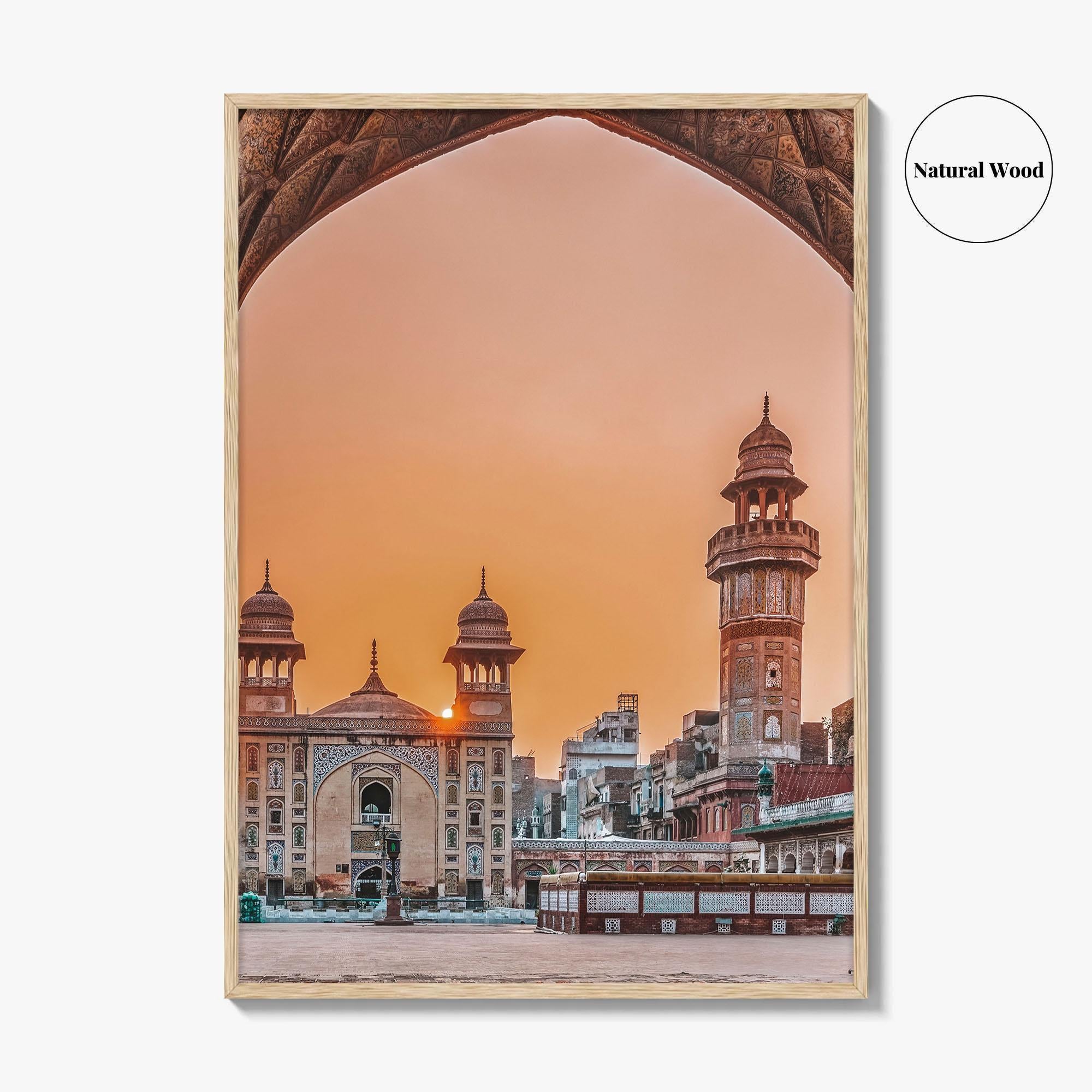 Lahore Fine Art Photo Print, Wazir Khan Mosque, Punjab Pakistan Wall Poster