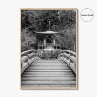 Kyoto Black and White Fine Art Photo Print, Daigoji Temple Japan Poster, Tokyo Poster