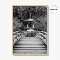 Kyoto Black and White Fine Art Photo Print, Daigoji Temple Japan Poster, Tokyo Poster