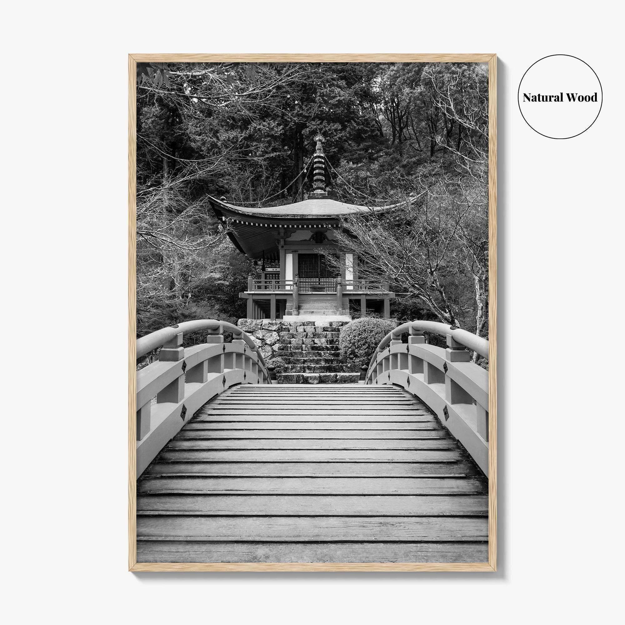 Kyoto Black and White Fine Art Photo Print, Daigoji Temple Japan Poster, Tokyo Poster