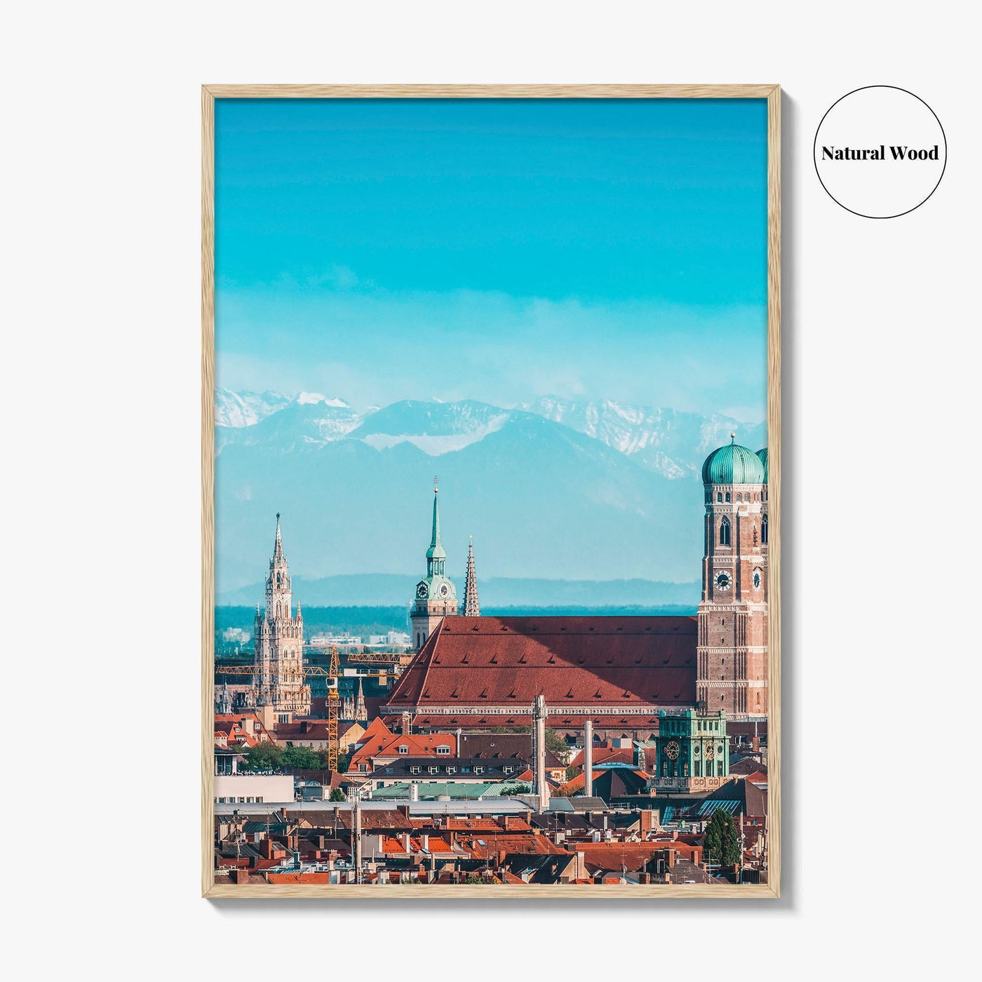 Munich Fine Art Photo Print, München, Bavaria Germany, Alps Panorama, Wall Poster
