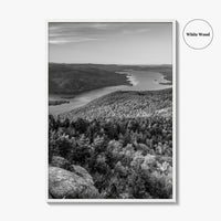 Lake George Black and White Fine Art Photo Print, Adirondacks, Upstate New York Poster