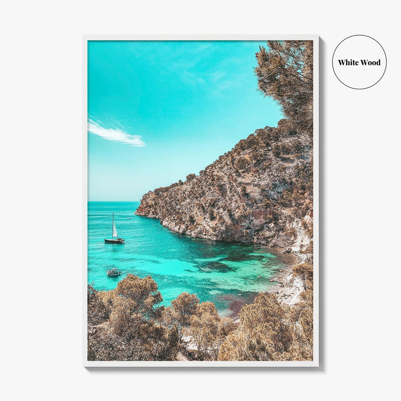 Cala Blanca Fine Art Photo Print, Andratx Mallorca Majorca, Balearic Islands, Photo Poster