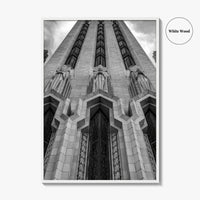 Tulsa Black and White Fine Art Photo Print, Boston Avenue Methodist Church