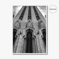 Tulsa Black and White Fine Art Photo Print, Boston Avenue Methodist Church