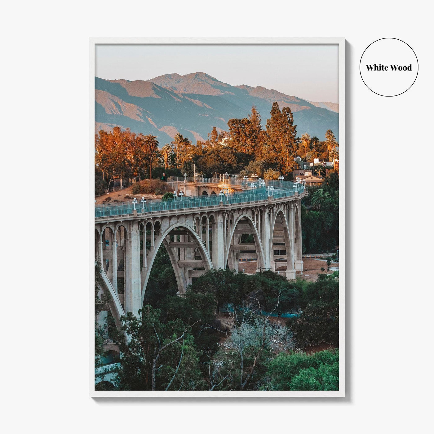 Pasadena Fine Art Photo Print, Colorado Street Bridge, California Wall Decor Poster, Los Angeles
