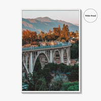 Pasadena Fine Art Photo Print, Colorado Street Bridge, California Wall Decor Poster, Los Angeles