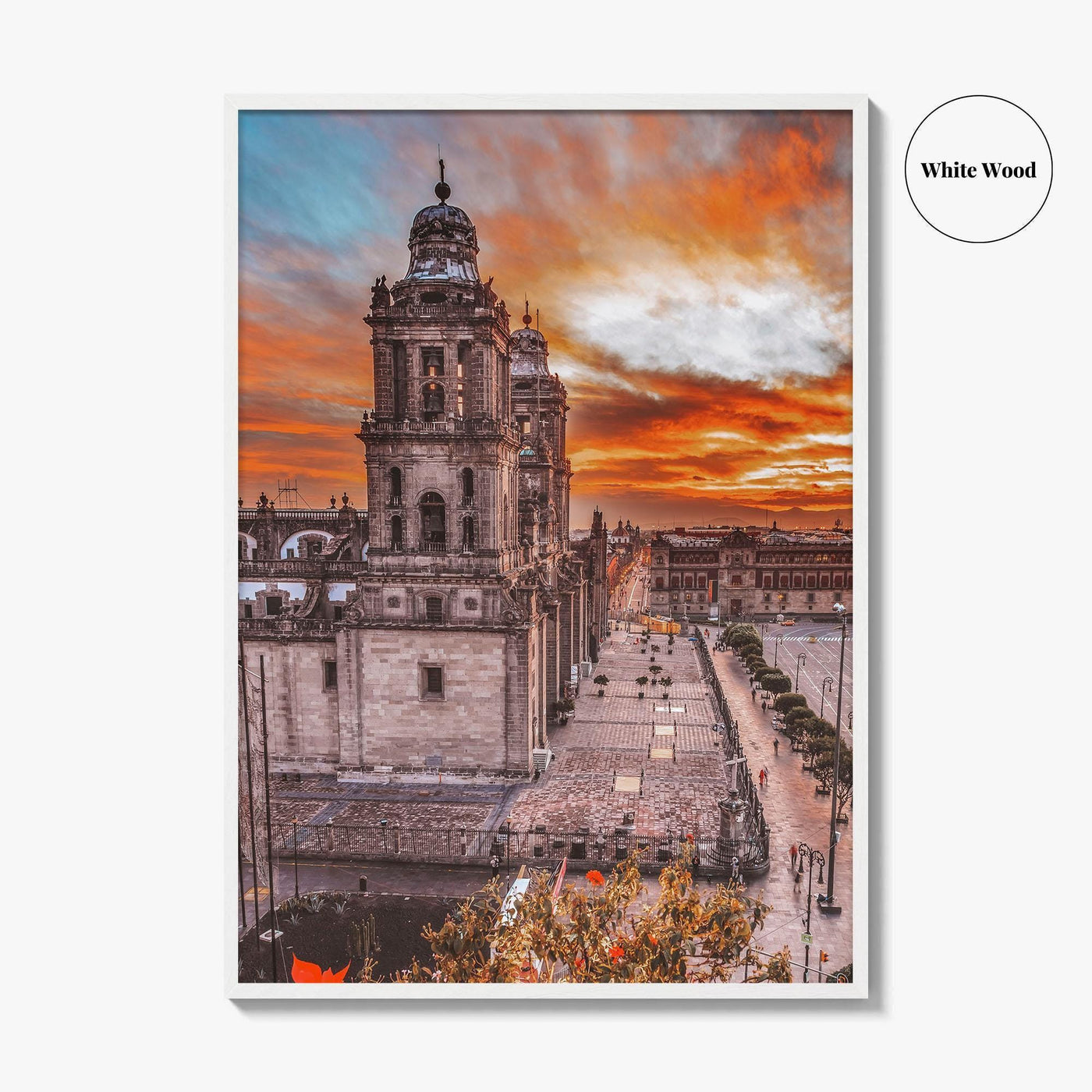 Mexico City Fine Art Photo Print, Zocalo, Metropolitan Cathedral, CDMX, Mexico, Poster