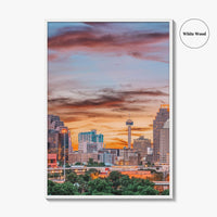 San Antonio Skyline Fine Art Photo Print, Texas USA Downtown Wall Decor Poster