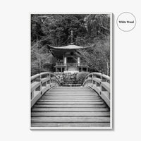 Kyoto Black and White Fine Art Photo Print, Daigoji Temple Japan Poster, Tokyo Poster