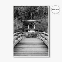 Kyoto Black and White Fine Art Photo Print, Daigoji Temple Japan Poster, Tokyo Poster