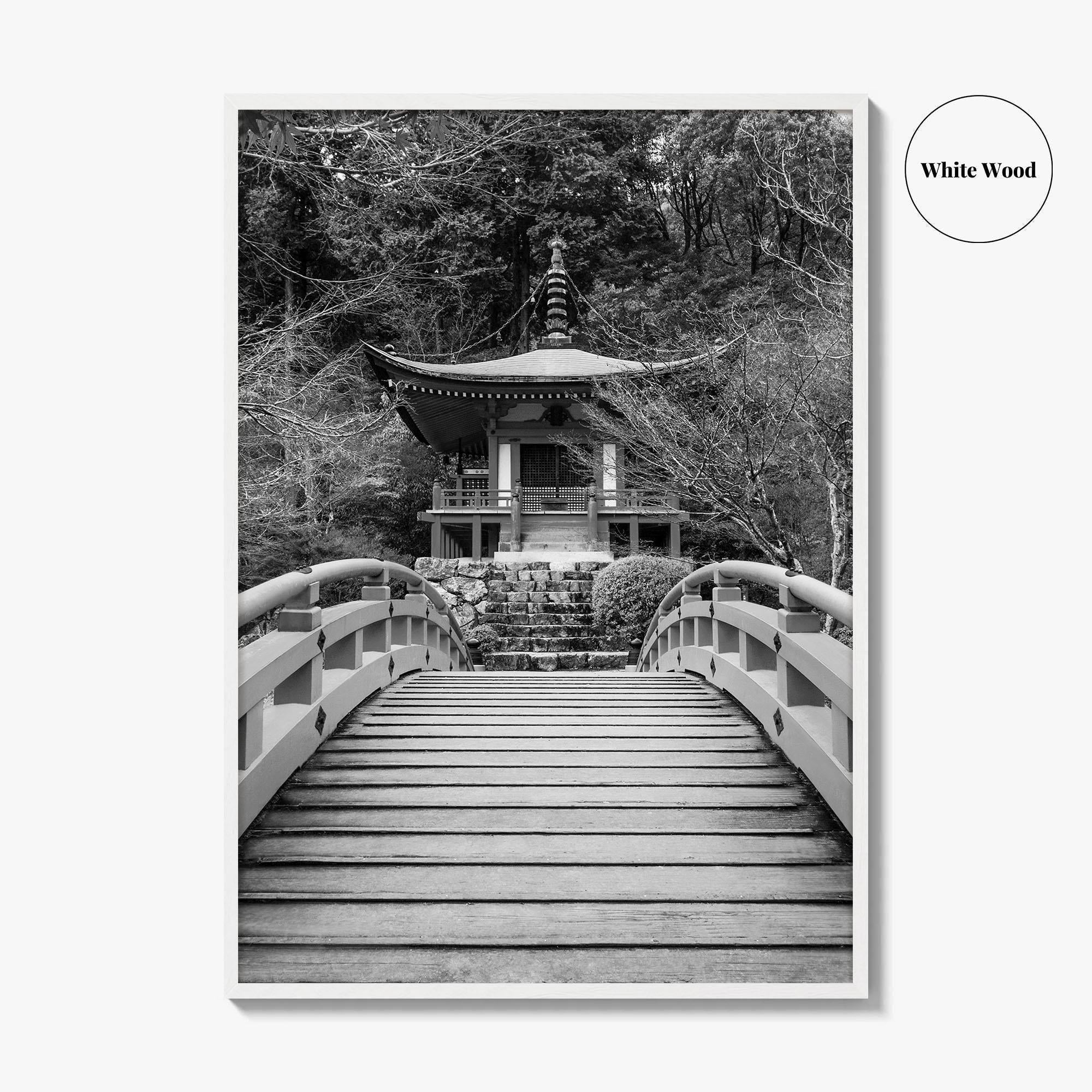 Kyoto Black and White Fine Art Photo Print, Daigoji Temple Japan Poster, Tokyo Poster