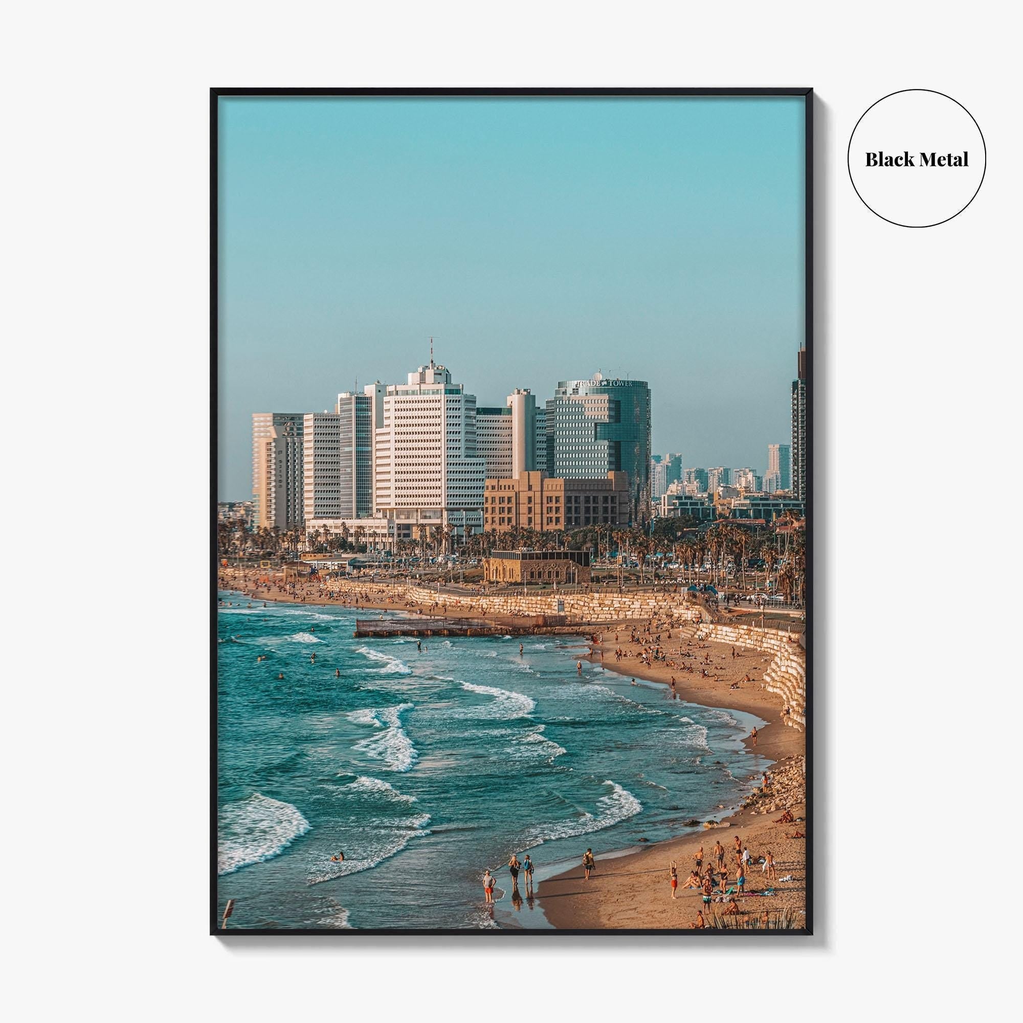 Tel Aviv Fine Art Photo Print, Israel Coastline Wall Decor Poster