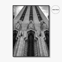 Tulsa Black and White Fine Art Photo Print, Boston Avenue Methodist Church