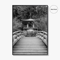 Kyoto Black and White Fine Art Photo Print, Daigoji Temple Japan Poster, Tokyo Poster