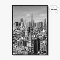 Lower East Side Black and White Fine Art Photo Print, New York Manhattan Poster