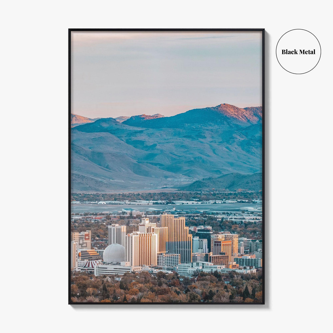 Reno Skyline Fine Art Photo Print, Nevada Wall Poster, United States