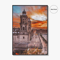 Mexico City Fine Art Photo Print, Zocalo, Metropolitan Cathedral, CDMX, Mexico, Poster