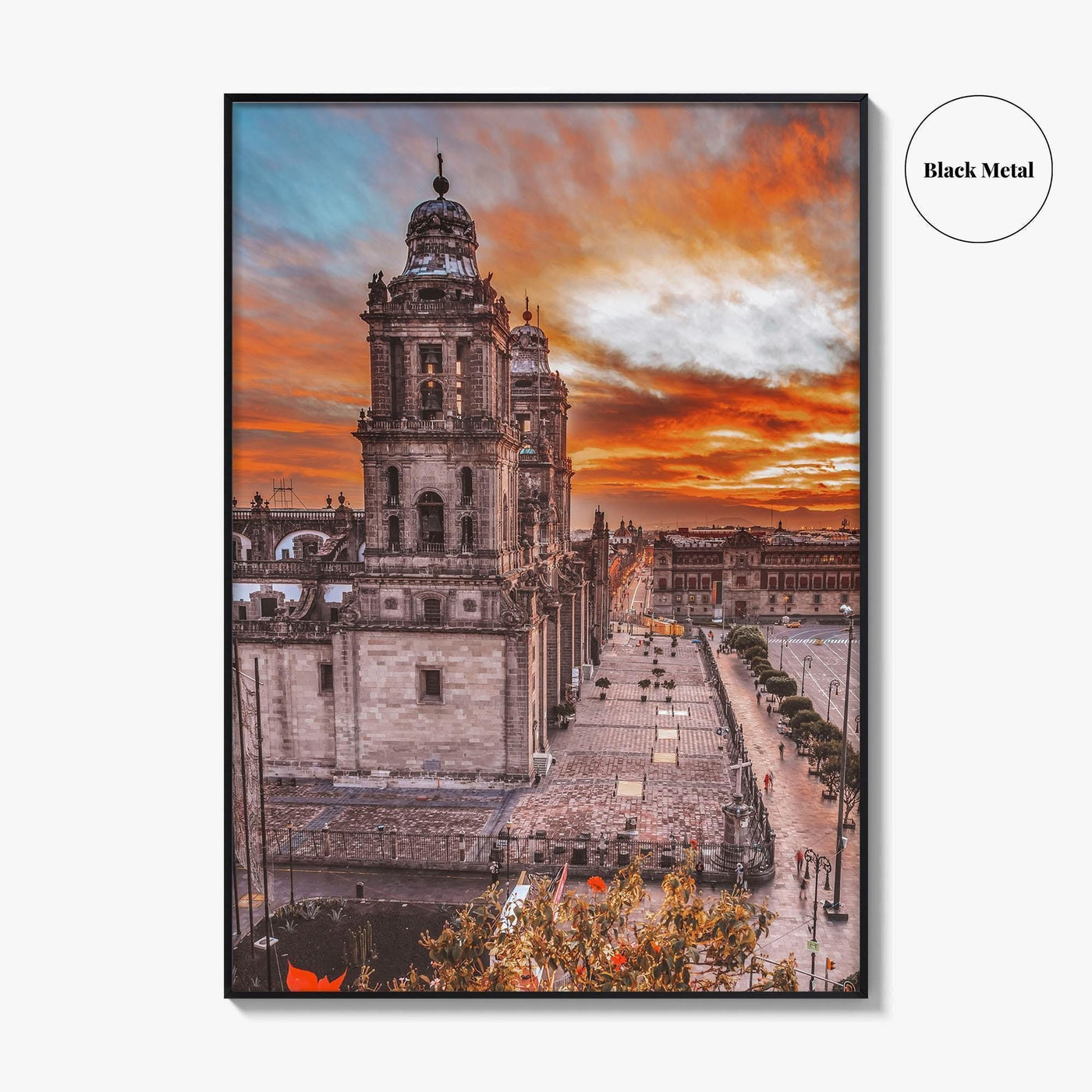 Mexico City Fine Art Photo Print, Zocalo, Metropolitan Cathedral, CDMX, Mexico, Poster