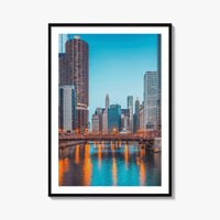 Chicago Skyline Fine Art Photo Print, Downtown Wall Poster, Illinois USA
