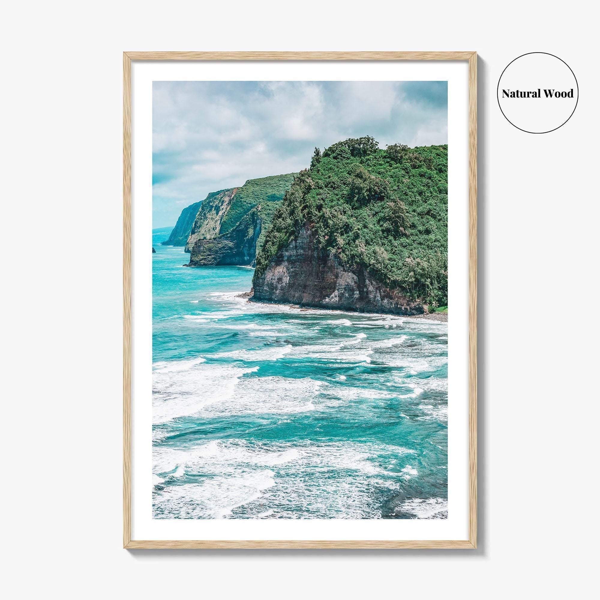 Pololu Beach Fine Art Photo Print, Big Island Hawaii Wall Poster, USA