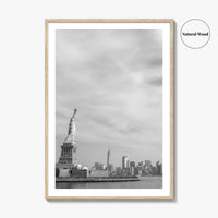 Statue of Liberty Black and White Fine Art Photo Print, New York Poster