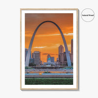 St Louis Fine Art Photo Print, Gateway Arch, Missouri USA, Wall Decor Poster