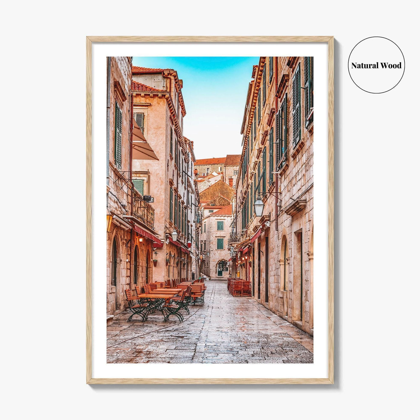 Dubrovnik Croatia Fine Art Photo Print, Old Town Stradun, Ragusa, Wall Poster