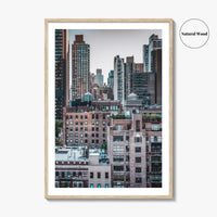 Turtle Bay Skyline Fine Art Photo Print, Midtown Manhattan, NYC Wall Decor Poster
