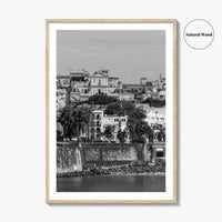 Old San Juan Black and White Fine Art Photo Print, Puerto Rico Cityscape Poster