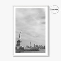 Statue of Liberty Black and White Fine Art Photo Print, New York Poster