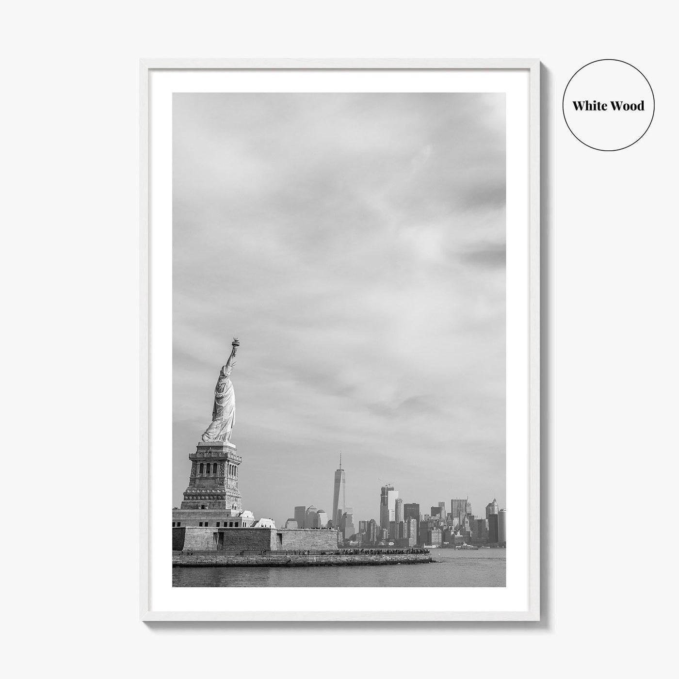 Statue of Liberty Black and White Fine Art Photo Print, New York Poster