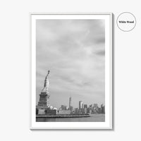 Statue of Liberty Black and White Fine Art Photo Print, New York Poster