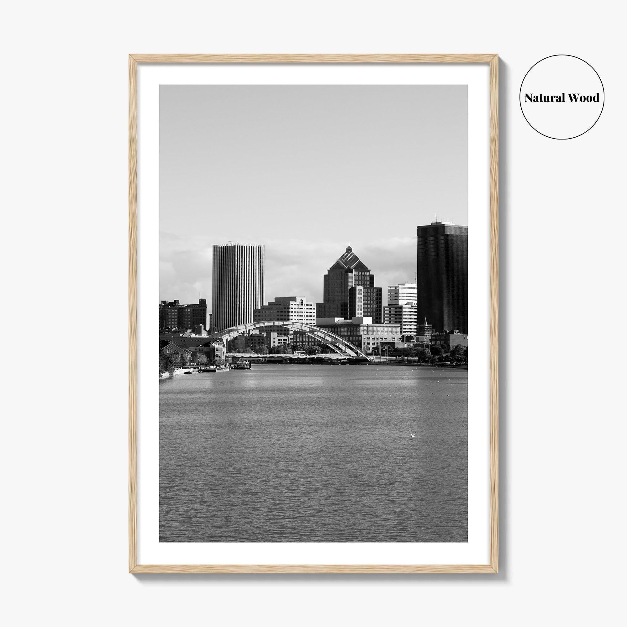 Rochester New York Black and White Fine Art Photo Print, USA, Wall Decor, Poster