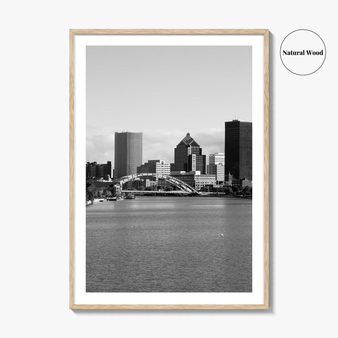 Rochester New York Black and White Fine Art Photo Print, USA, Wall Decor, Poster