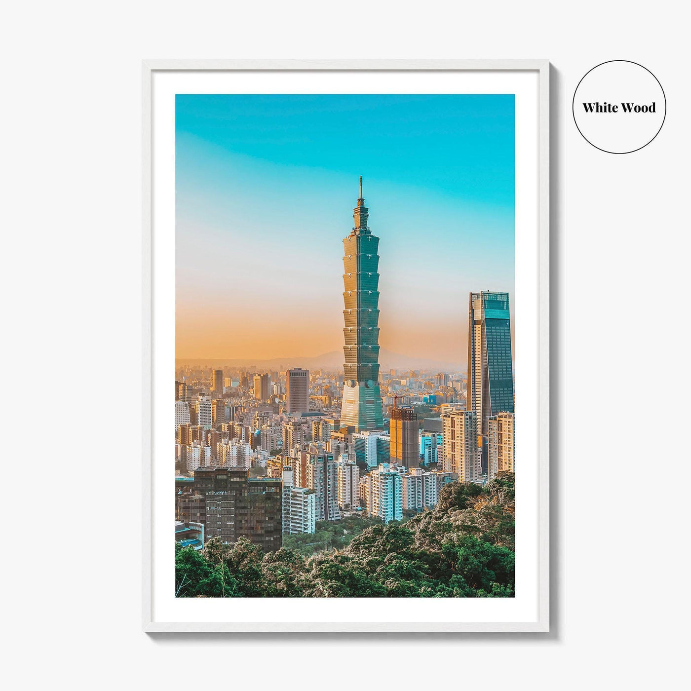 Taipei Skyline Fine Art Photo Print, Taiwan Wall Decor Poster, Taipei 101