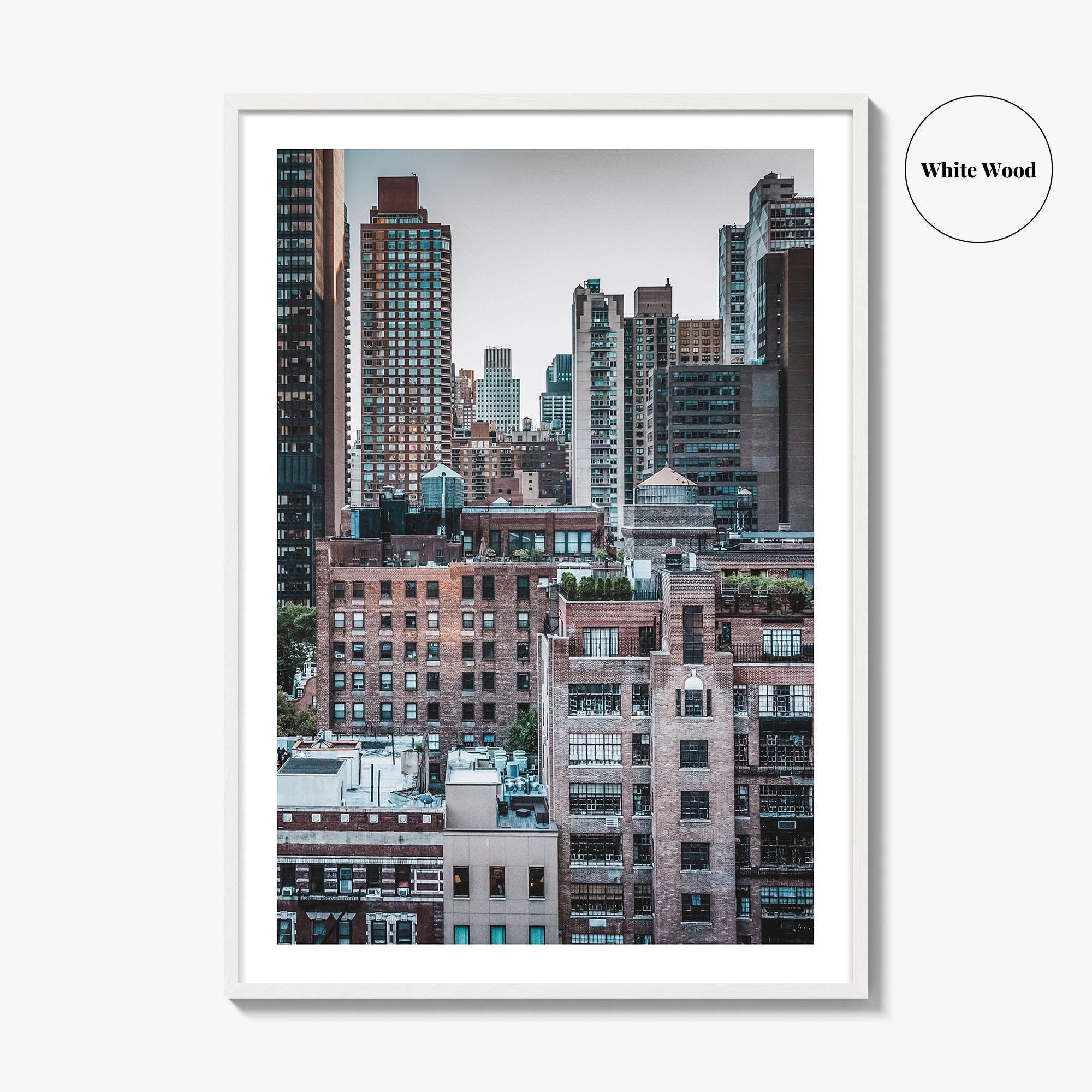 Turtle Bay Skyline Fine Art Photo Print, Midtown Manhattan, NYC Wall Decor Poster